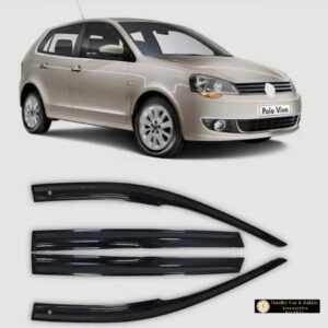 VW Polo Vivo (2002-2009) Windshields/Rain Deflectors Gloss Black