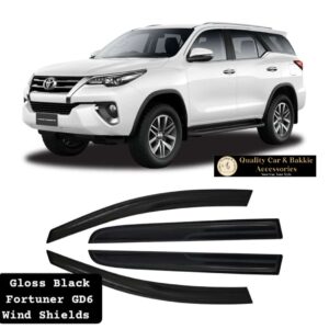 Toyota Fortuner GD6, 2016+ Windshields/Rain Deflectors Gloss Black