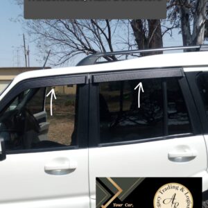 Mahindra S10 Windshield/Rain Deflectors Double Cab Black