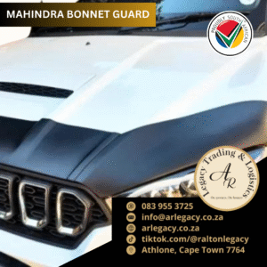 Mahindra S10 Bonnet Guard/Protector 3-Piece Stick-on Black