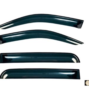 Toyota Hilux Double Cab 2005-2015 Windshields/Rain Deflectors Gloss Black