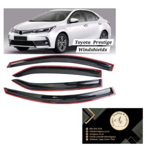 Toyota Prestige 2014+ Windshields/Rain Deflectors Gloss Black