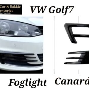 VW Golf7 Fog Light Canards Gloss Black