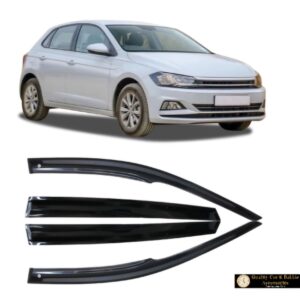 VW Polo 8, 2018+ Windshields/Rain Deflectors Gloss Black