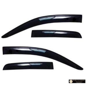 Ford Ranger Extended/Club Cab 2012-2025 Windshields/Rain Deflectors Only Gloss Black